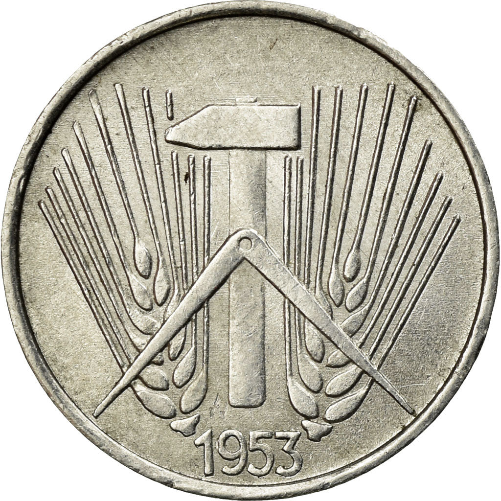 Coin, GERMAN-DEMOCRATIC REPUBLIC, Pfennig, 1953, Berlin, EF(40-45), Aluminum
