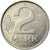 Moneda, REPÚBLICA DEMOCRÁTICA ALEMANA, 2 Mark, 1975, Berlin, MBC, Aluminio