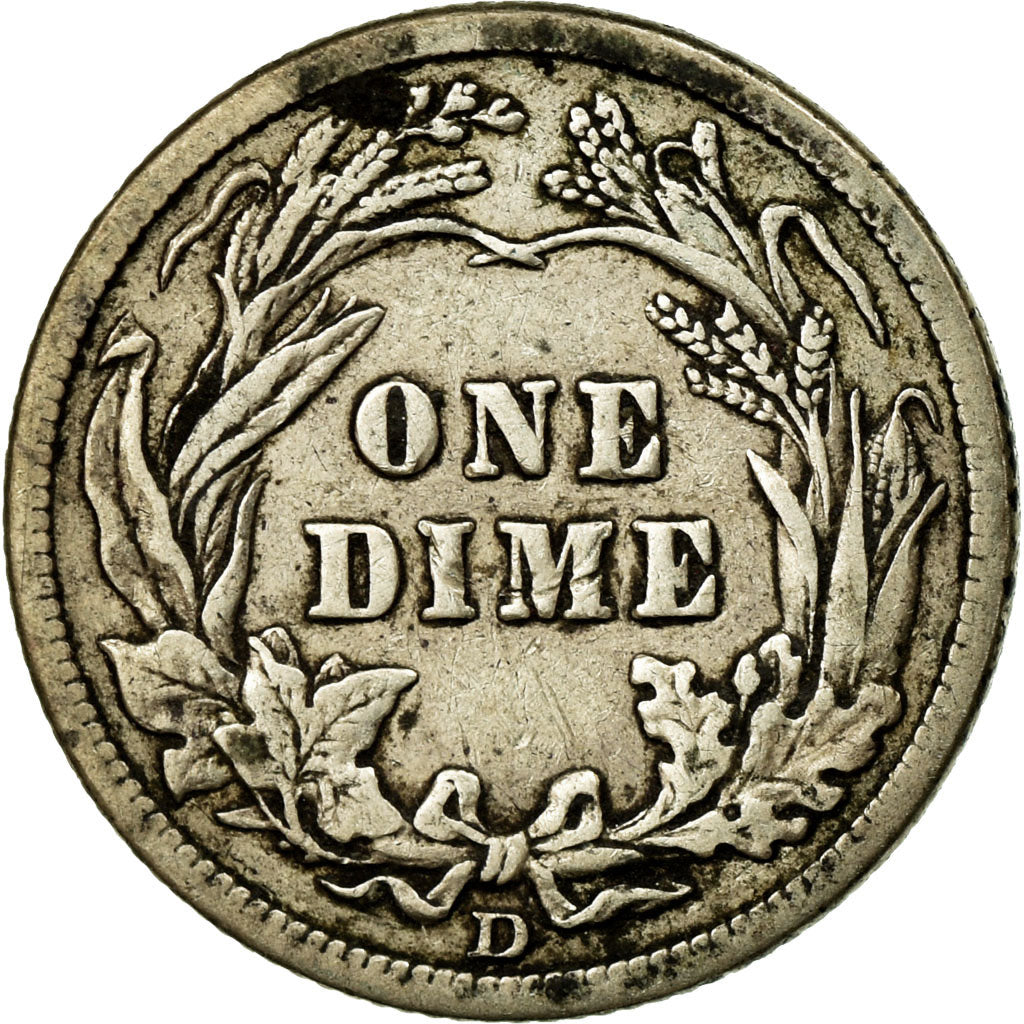 Coin, United States, Barber Dime, Dime, 1912, U.S. Mint, Denver, VF(30-35)