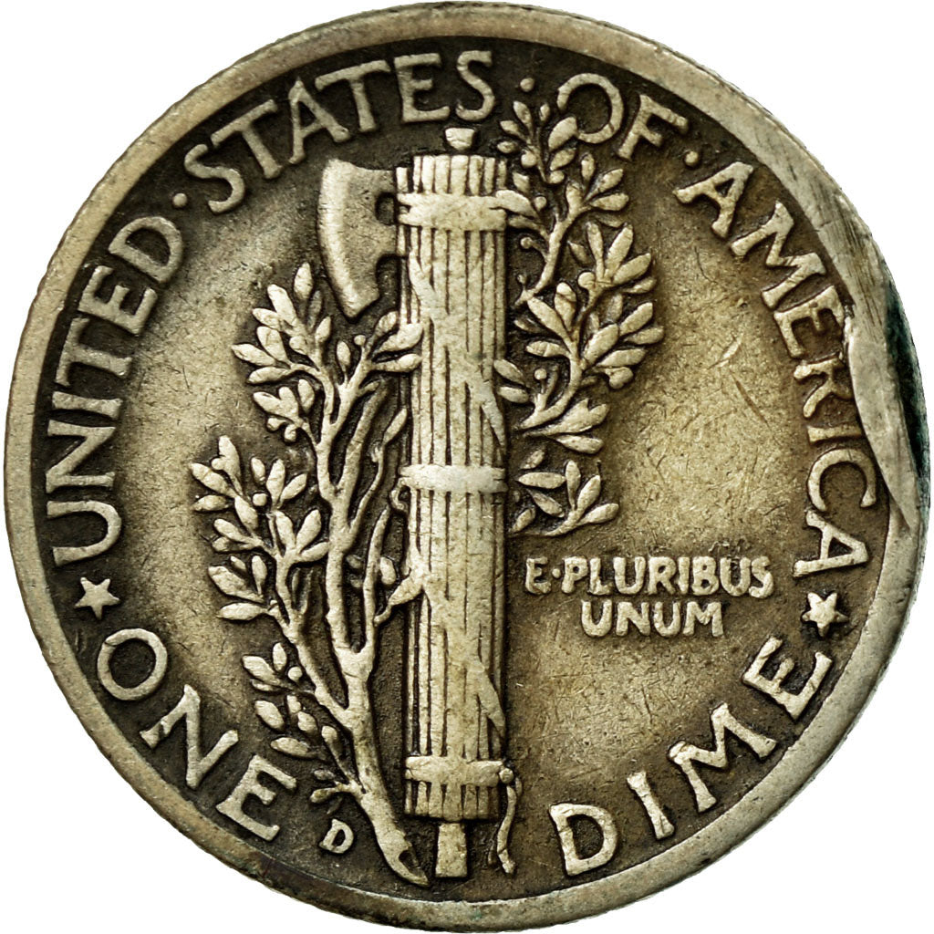 Coin, United States, Mercury Dime, Dime, 1940, U.S. Mint, Denver, VF(20-25)