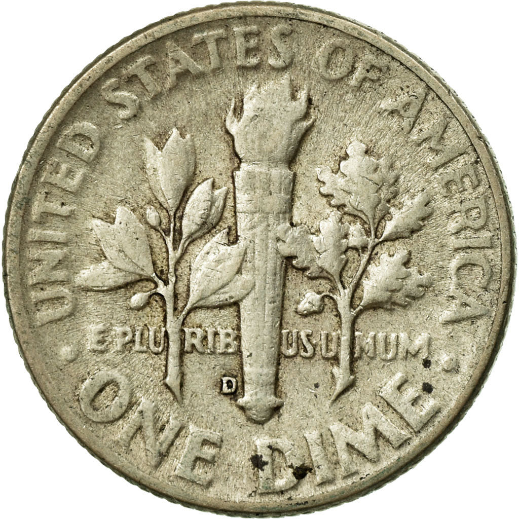 Moneta, Stati Uniti, Roosevelt Dime, Dime, 1948, U.S. Mint, Denver, BB, Argento