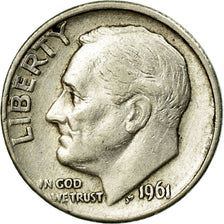 Coin, United States, Roosevelt Dime, Dime, 1961, U.S. Mint, Denver, EF(40-45)
