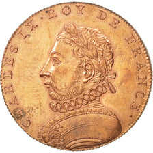 Francia, Medal, Charles IX, History, BB+, Rame, 32
