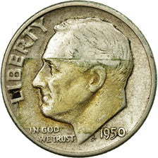 Coin, United States, Roosevelt Dime, Dime, 1950, U.S. Mint, Denver, VF(30-35)