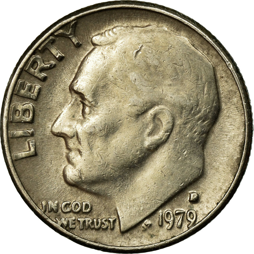 Monnaie, États-Unis, Roosevelt Dime, Dime, 1979, U.S. Mint, Denver, TTB