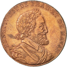 France, Medal, Henry IV, History, TTB+, Cuivre