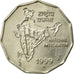 Coin, INDIA-REPUBLIC, 2 Rupees, 1999, EF(40-45), Copper-nickel, KM:121.4