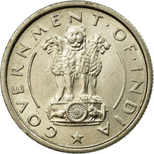 Coin, INDIA-REPUBLIC, 1/2 Rupee, 1954, EF(40-45), Nickel, KM:6.2