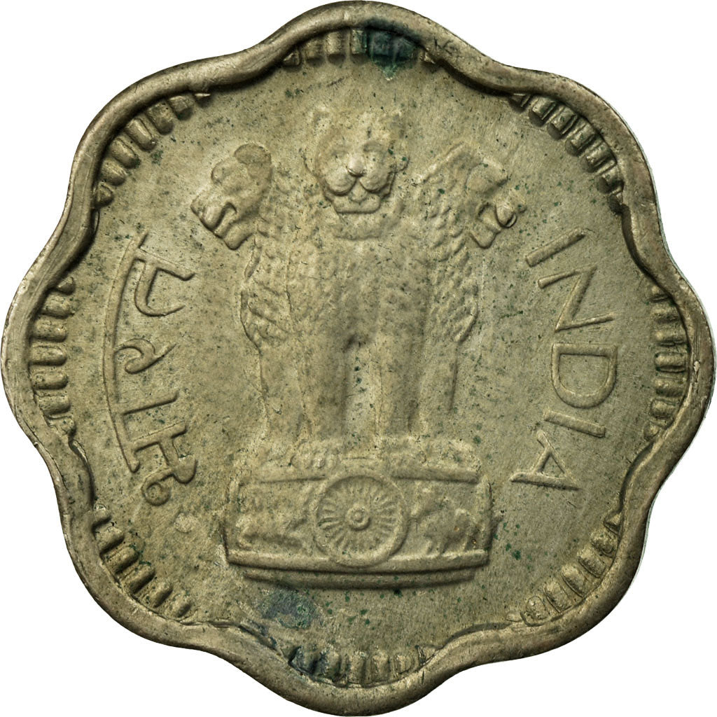 Coin, INDIA-REPUBLIC, 10 Paise, 1965, EF(40-45), Copper-nickel, KM:25