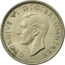 Coin, Great Britain, George VI, 6 Pence, 1949, AU(55-58), Copper-nickel, KM:875