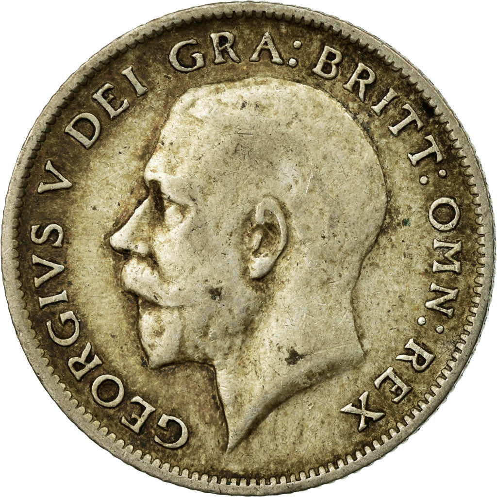 Coin, Great Britain, George V, 6 Pence, 1919, VF(30-35), Silver, KM:815