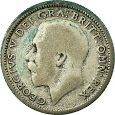 Coin, Great Britain, George V, 6 Pence, 1925, VF(20-25), Silver, KM:815a.1