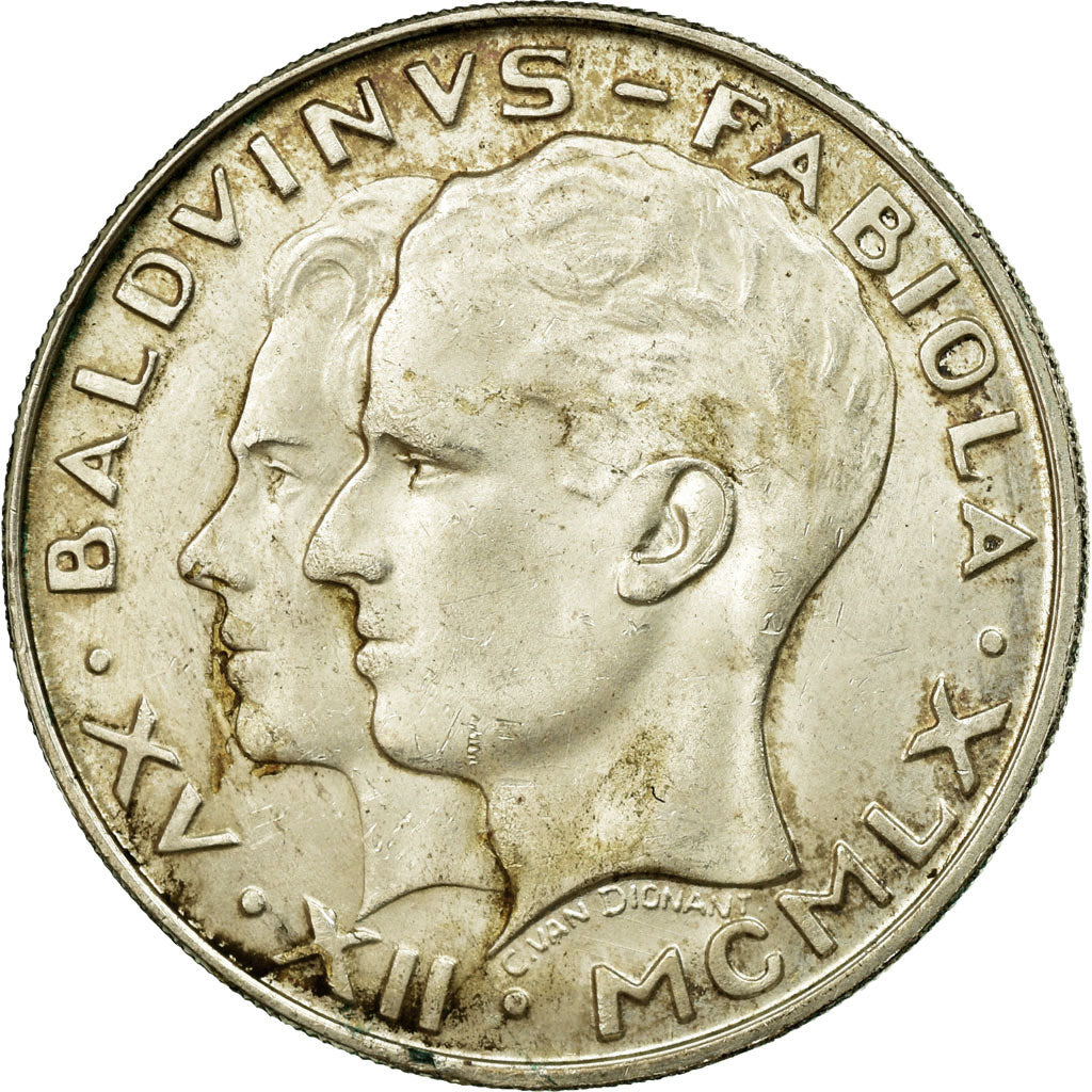 Coin, Belgium, 50 Francs, 50 Frank, 1960, Brussels, EF(40-45), Silver, KM:152.1