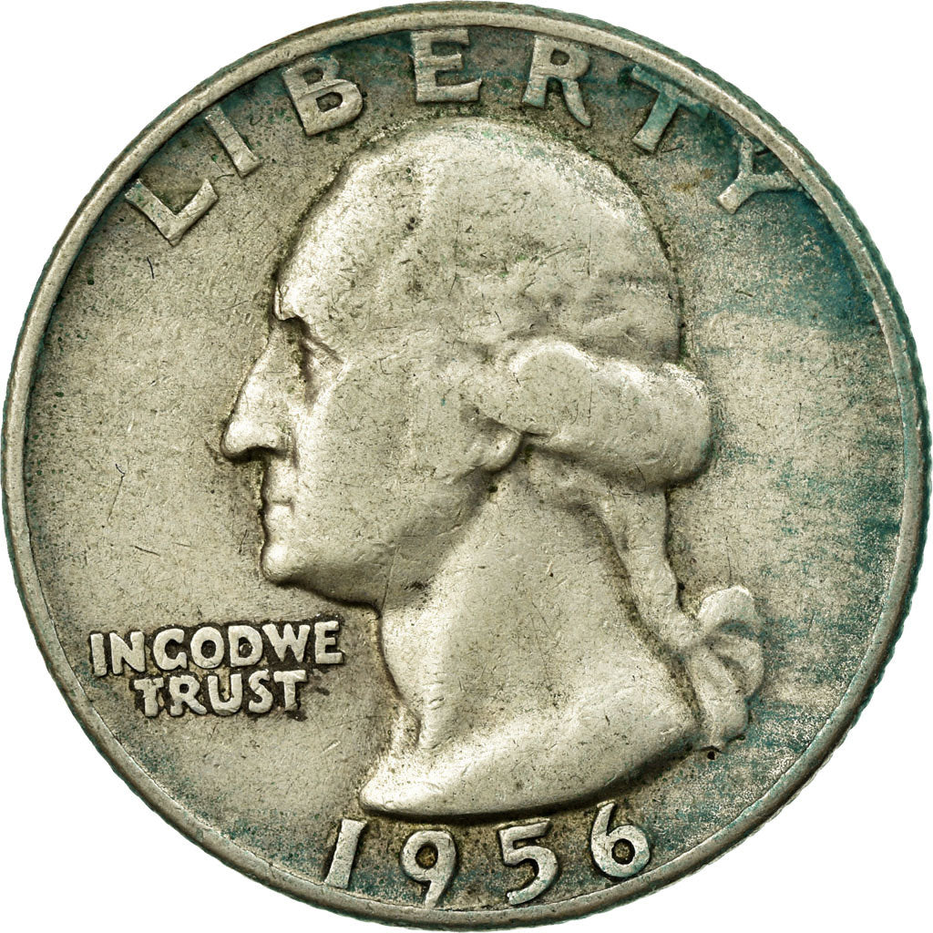 Coin, United States, Washington Quarter, Quarter, 1956, U.S. Mint, Denver