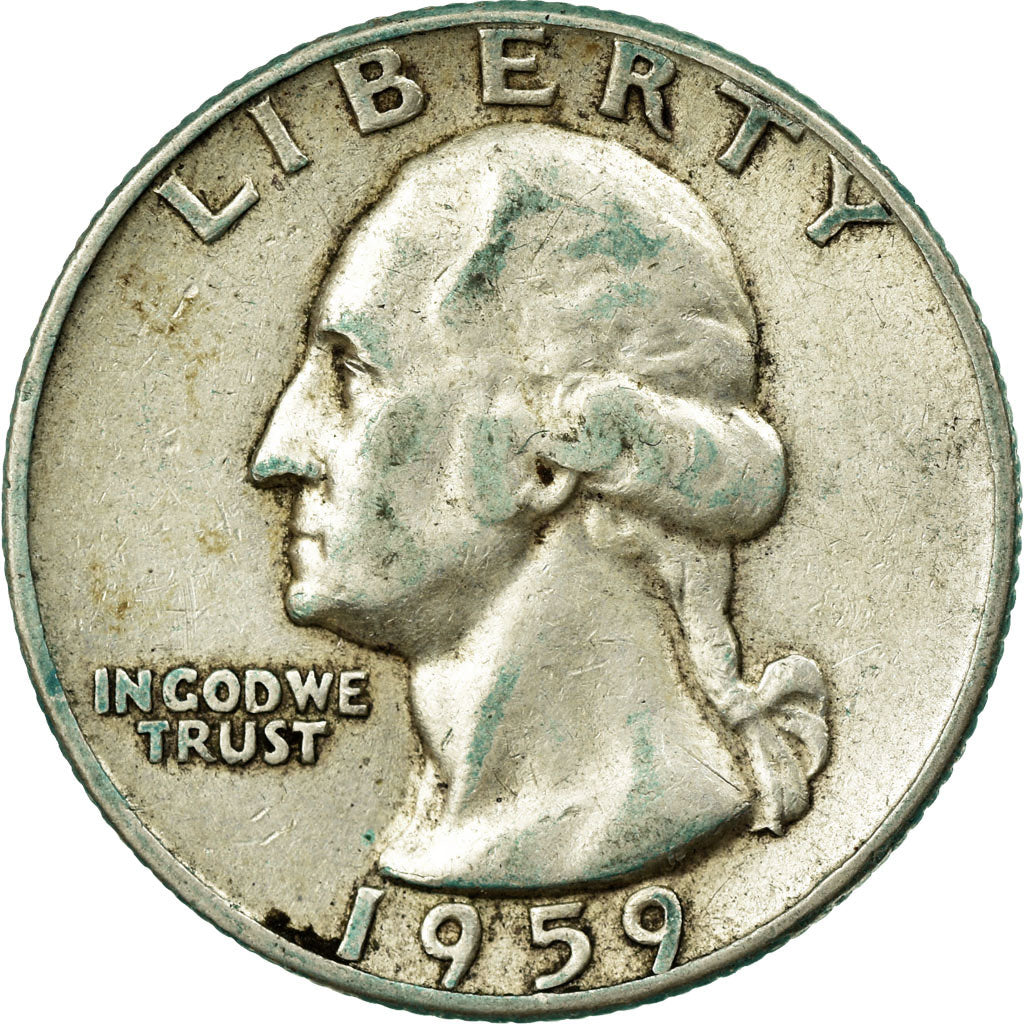 Coin, United States, Washington Quarter, Quarter, 1959, U.S. Mint, Philadelphia