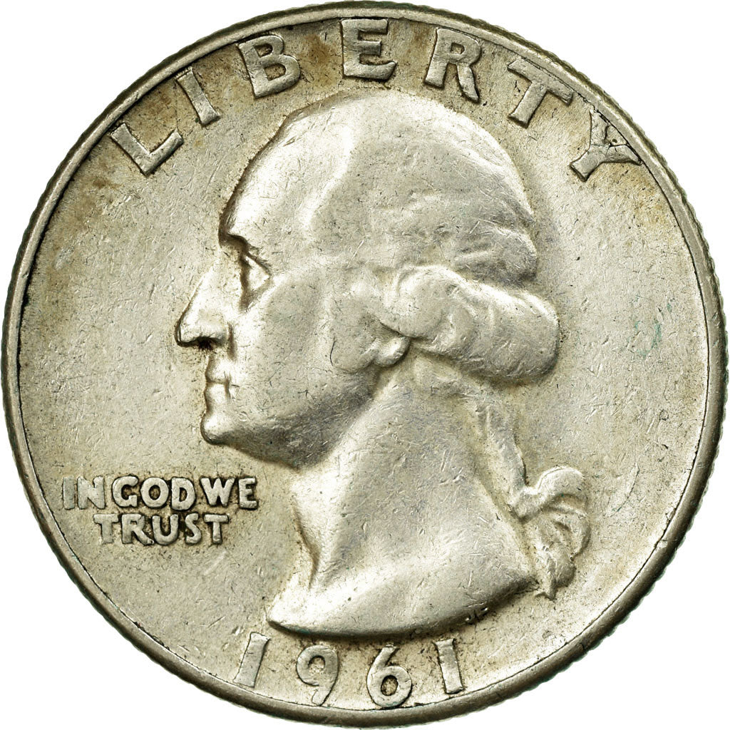 Monnaie, États-Unis, Washington Quarter, Quarter, 1961, U.S. Mint