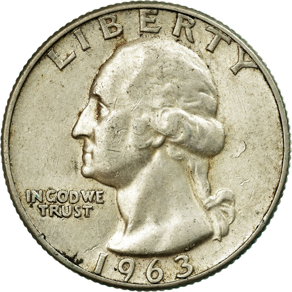 Coin, United States, Washington Quarter, Quarter, 1963, U.S. Mint, Philadelphia