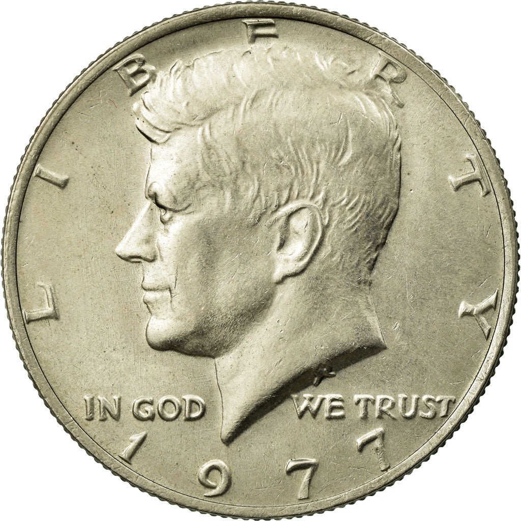 Coin, United States, Kennedy Half Dollar, Half Dollar, 1977, U.S. Mint