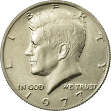 Coin, United States, Kennedy Half Dollar, Half Dollar, 1977, U.S. Mint
