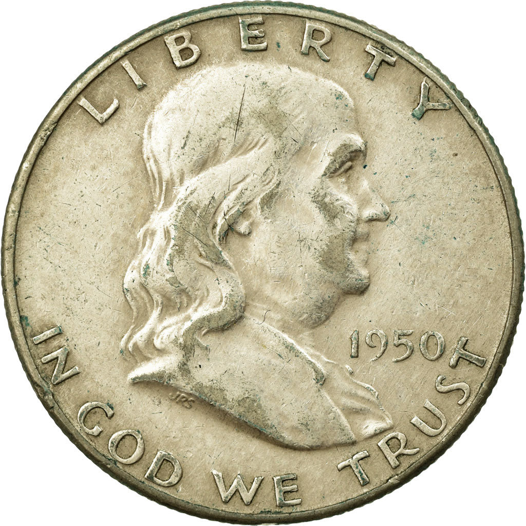 Coin, United States, Franklin Half Dollar, Half Dollar, 1950, U.S. Mint