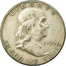 Coin, United States, Franklin Half Dollar, Half Dollar, 1950, U.S. Mint
