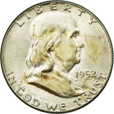 Coin, United States, Franklin Half Dollar, Half Dollar, 1952, U.S. Mint