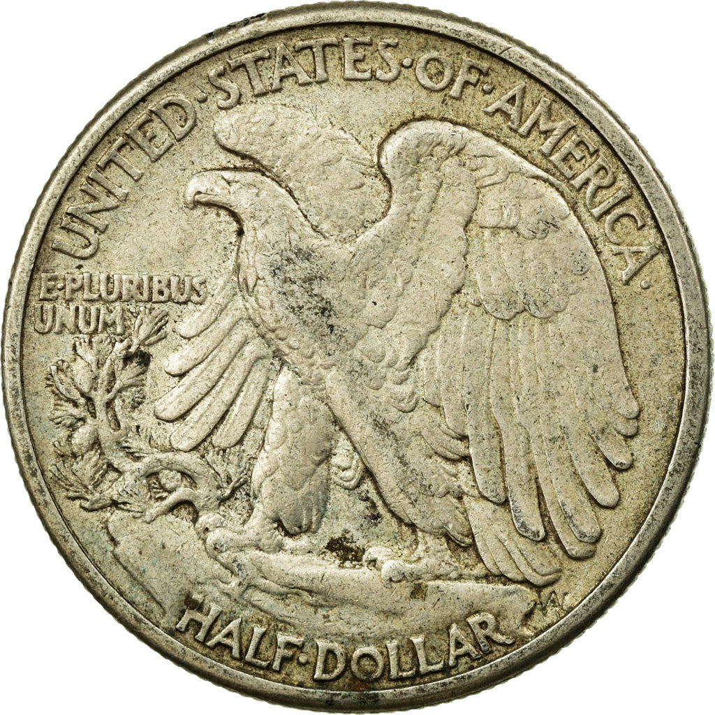 Coin, United States, Walking Liberty Half Dollar, Half Dollar, 1942, U.S. Mint