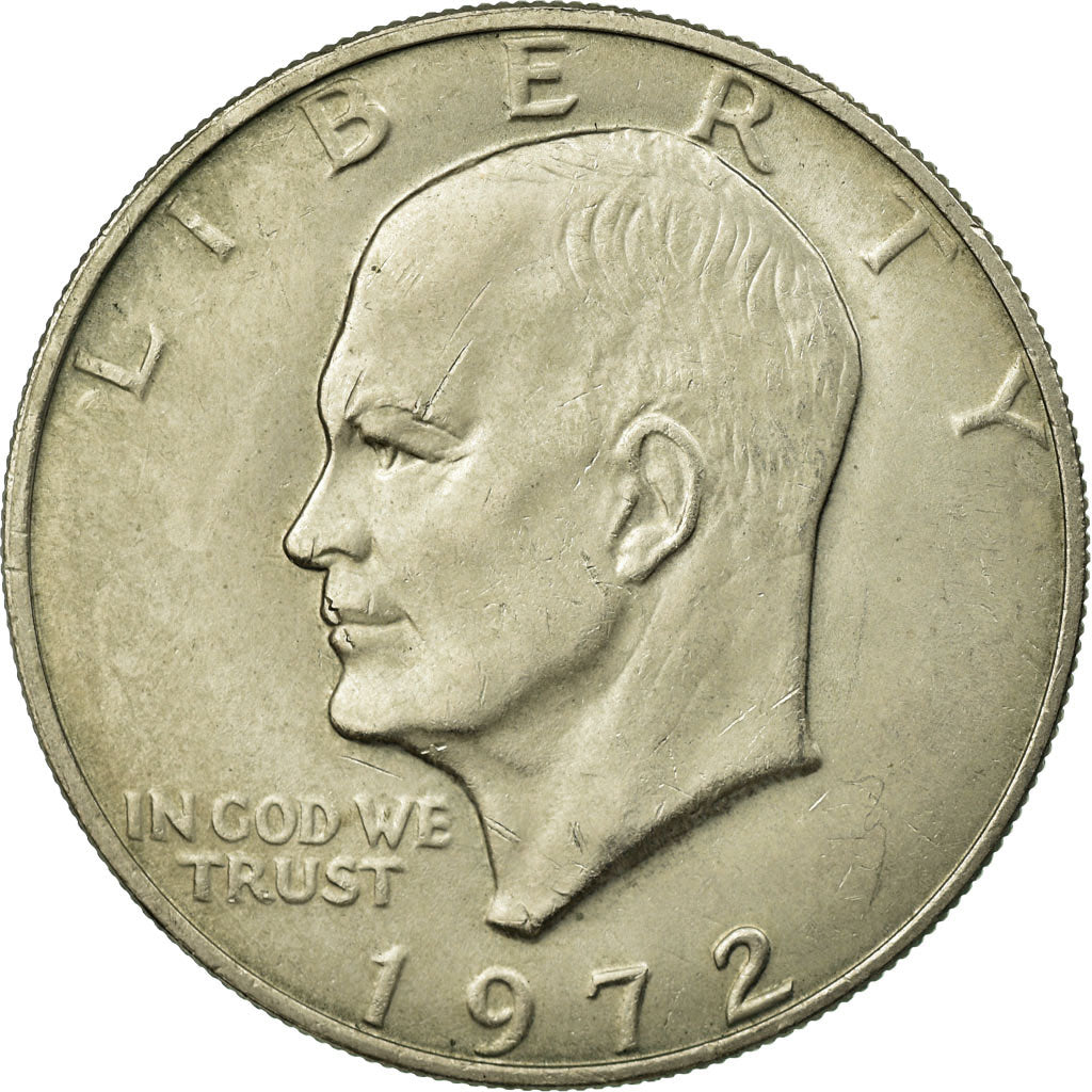 Coin, United States, Eisenhower Dollar, Dollar, 1972, U.S. Mint, Philadelphia