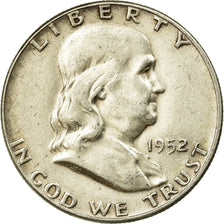 Coin, United States, Franklin Half Dollar, Half Dollar, 1952, U.S. Mint