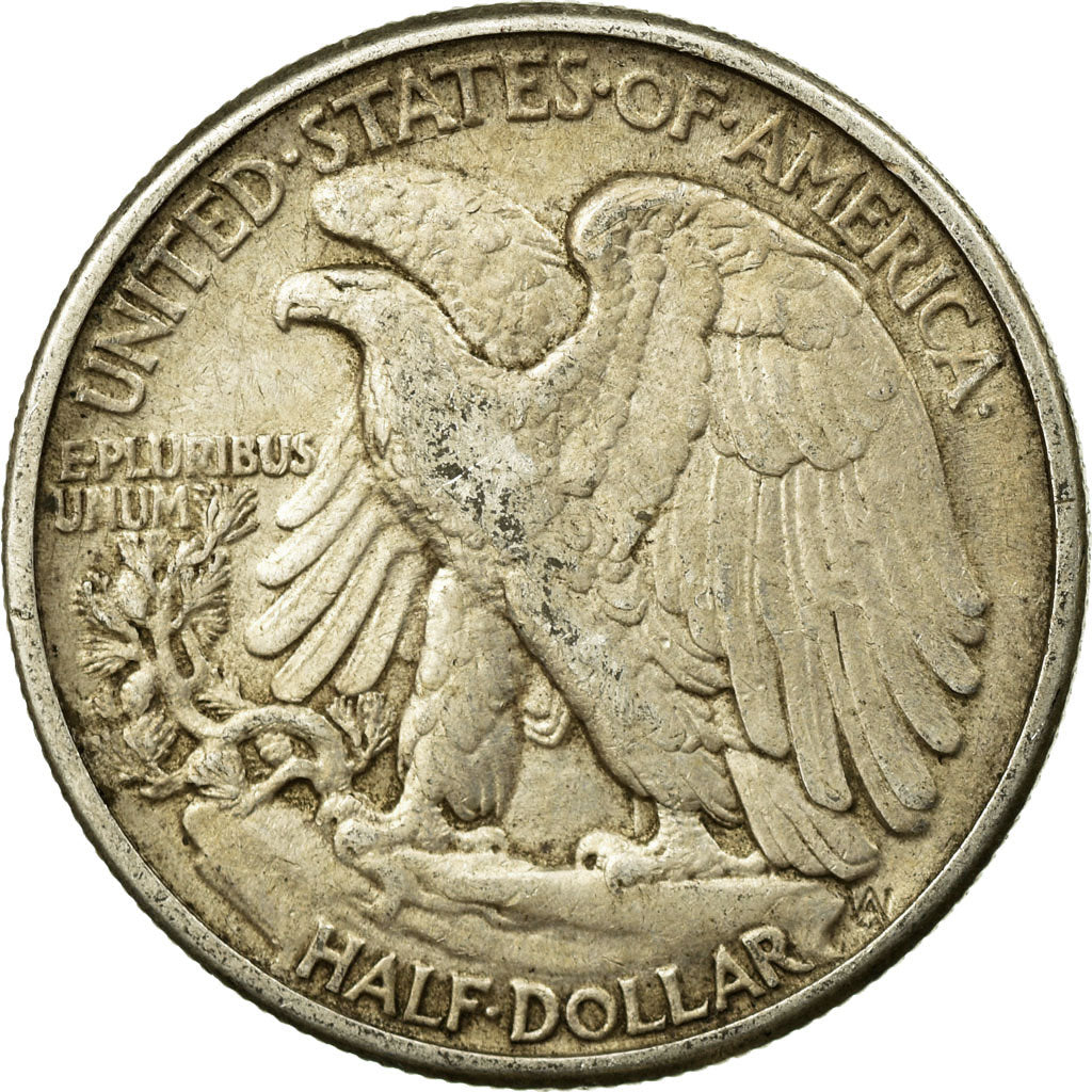 Coin, United States, Walking Liberty Half Dollar, Half Dollar, 1941, U.S. Mint