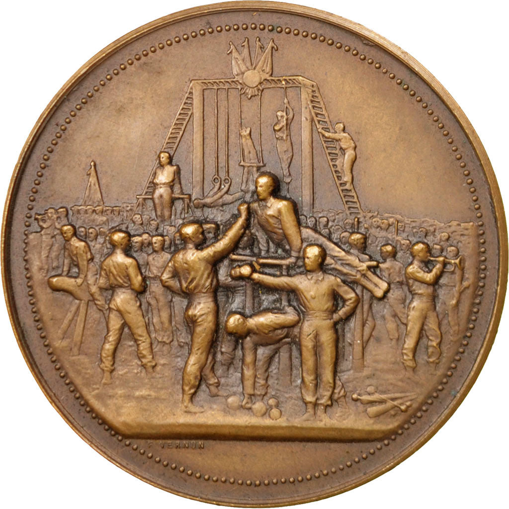 FRANCE, Sports & leisure, French Third Republic, Medal, AU(55-58), Vernon,...