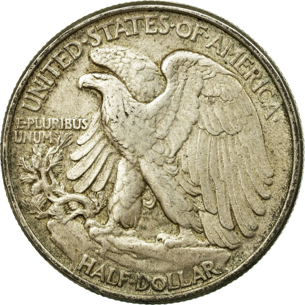 Coin, United States, Walking Liberty Half Dollar, Half Dollar, 1944, U.S. Mint