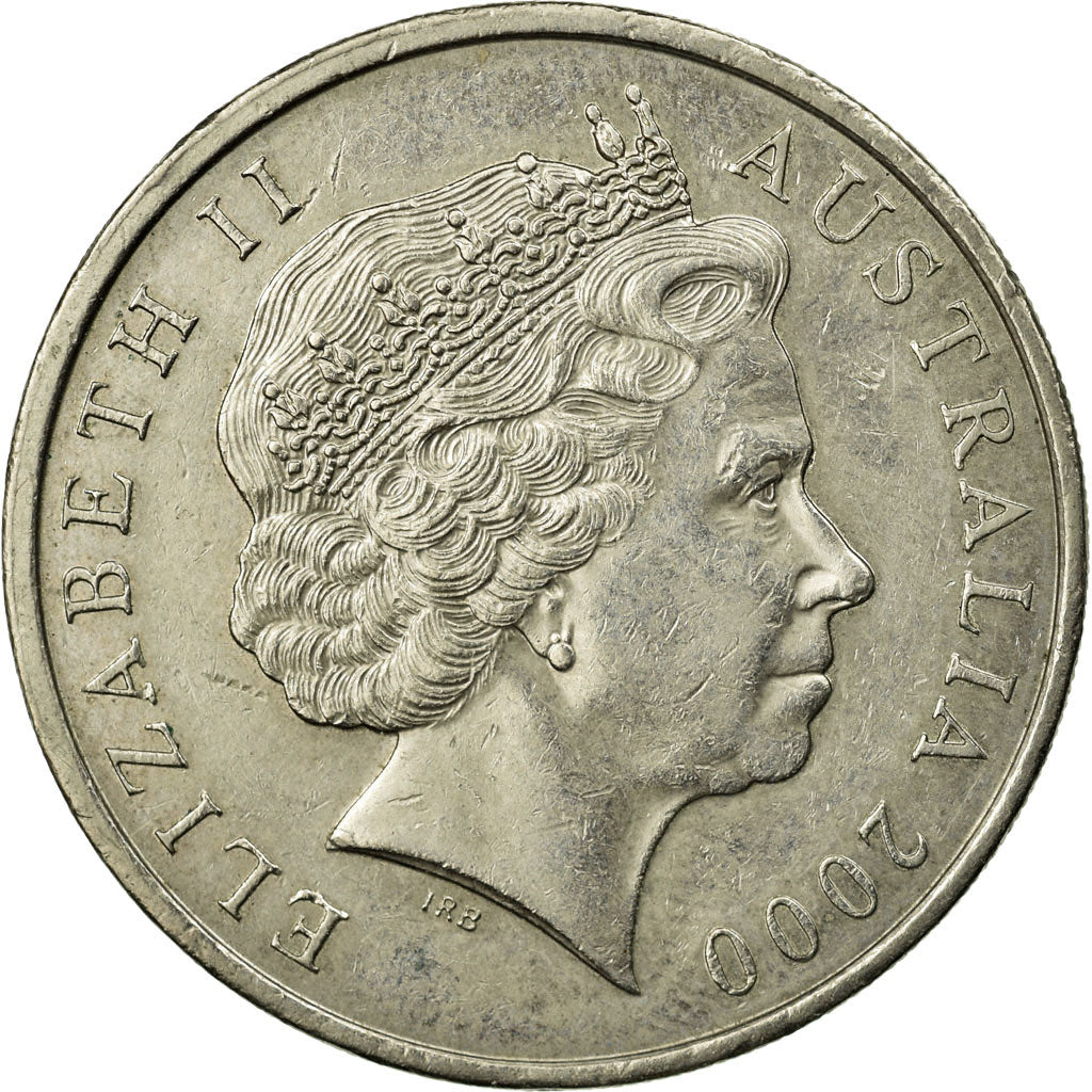 Coin, Australia, Elizabeth II, 20 Cents, 2000, EF(40-45), Copper-nickel, KM:403
