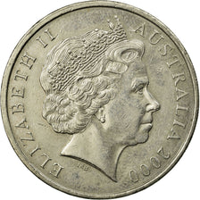 Coin, Australia, Elizabeth II, 20 Cents, 2000, EF(40-45), Copper-nickel, KM:403