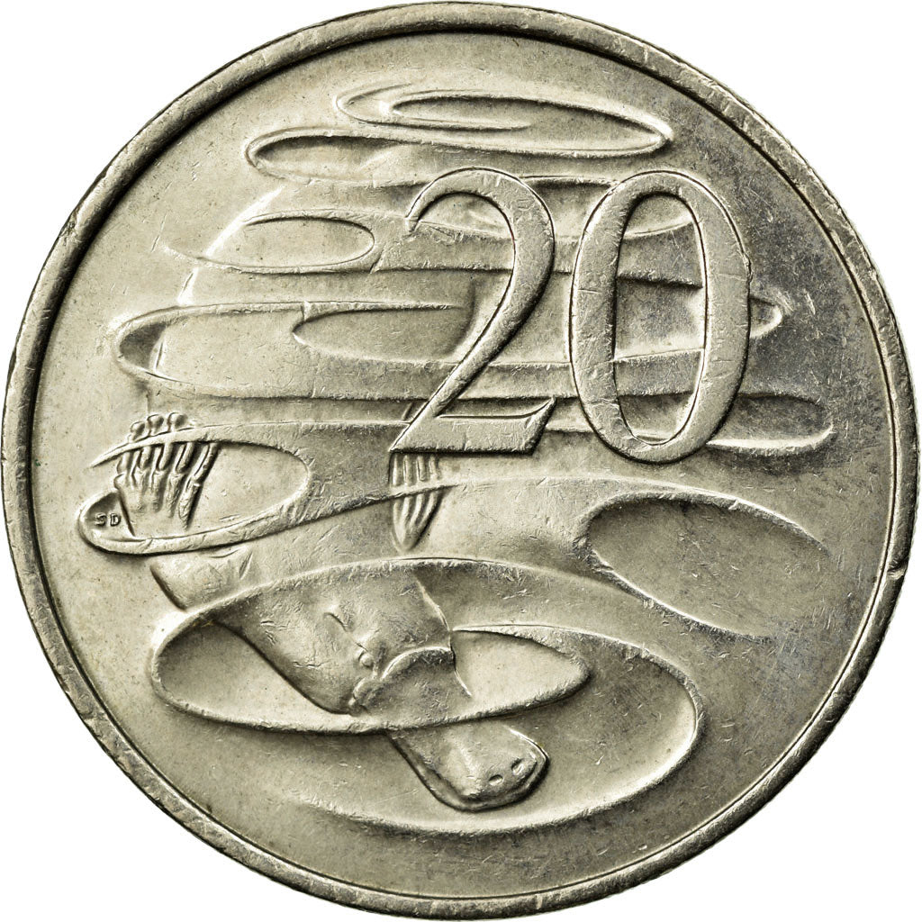 Coin, Australia, Elizabeth II, 20 Cents, 2000, EF(40-45), Copper-nickel, KM:403