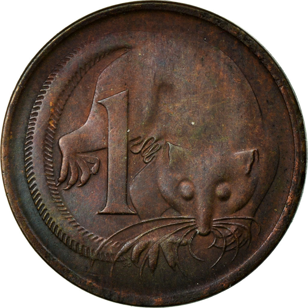 Münze, Australien, Elizabeth II, Cent, 1966, S+, Bronze, KM:62