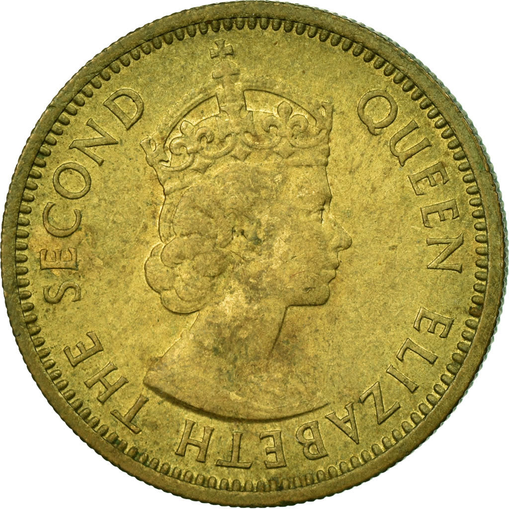 Coin, East Caribbean States, Elizabeth II, 5 Cents, 1955, EF(40-45)