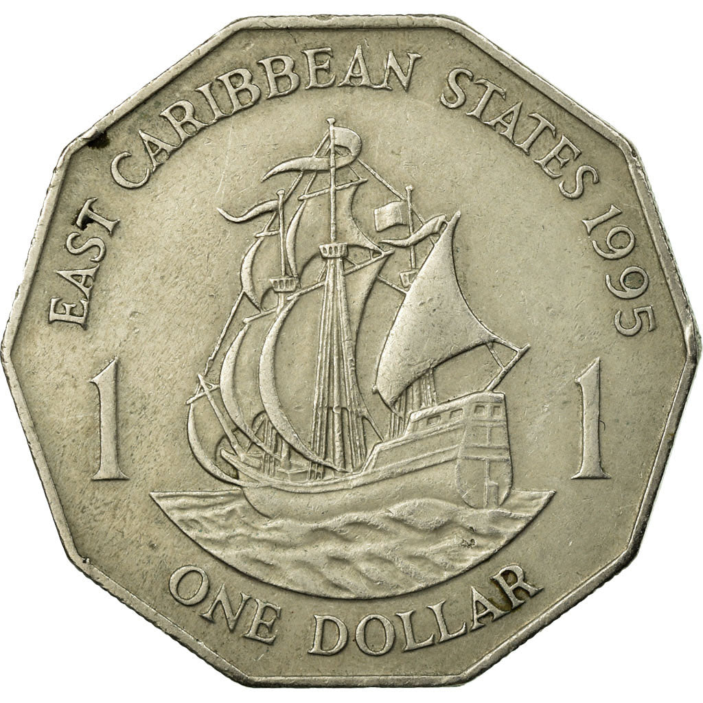 Coin, East Caribbean States, Elizabeth II, Dollar, 1995, EF(40-45)