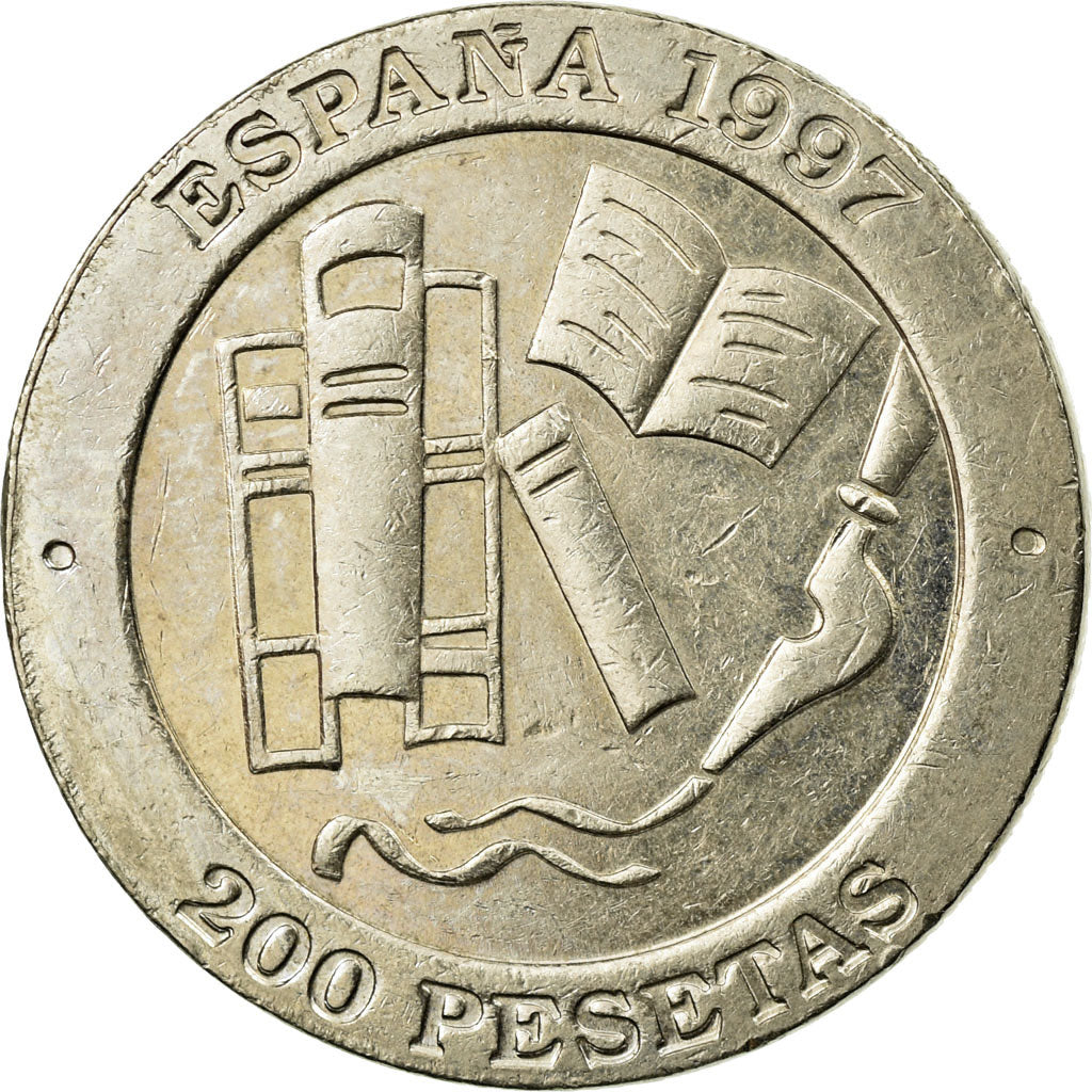 Moneda, España, Juan Carlos I, 200 Pesetas, 1997, MBC, Cobre - níquel, KM:986