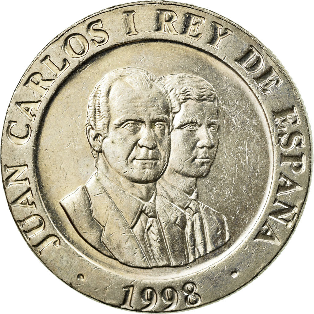 Moneda, España, Juan Carlos I, 200 Pesetas, 1998, MBC, Cobre - níquel, KM:992