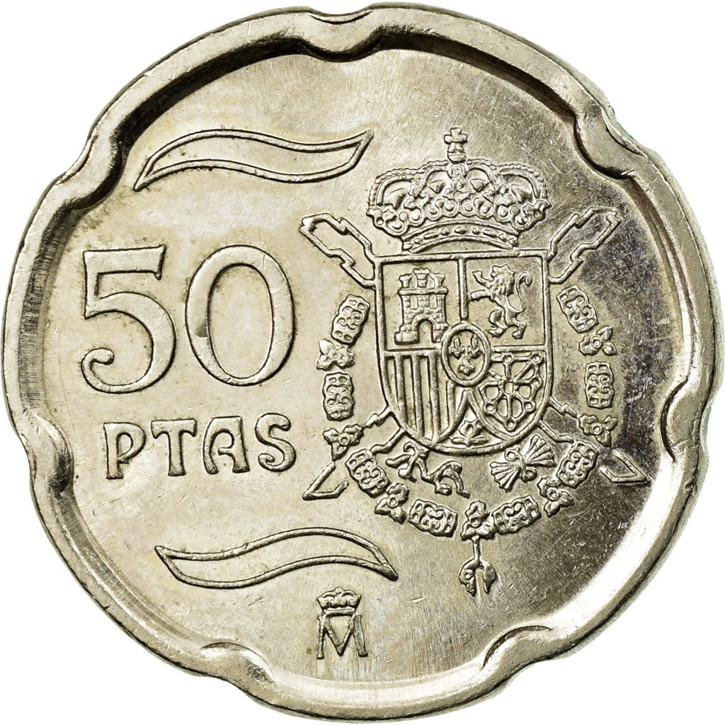 Moeda, Espanha, Juan Carlos I, 50 Pesetas, 1999, Madrid, EF(40-45)