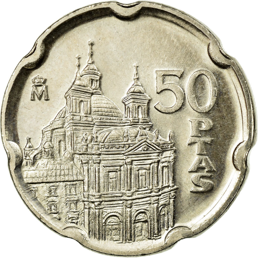 Coin, Spain, Juan Carlos I, 50 Pesetas, 1995, Madrid, EF(40-45), Copper-nickel