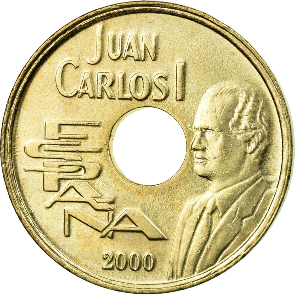 Coin, Spain, Juan Carlos I, 25 Pesetas, 2000, Madrid, AU(55-58)