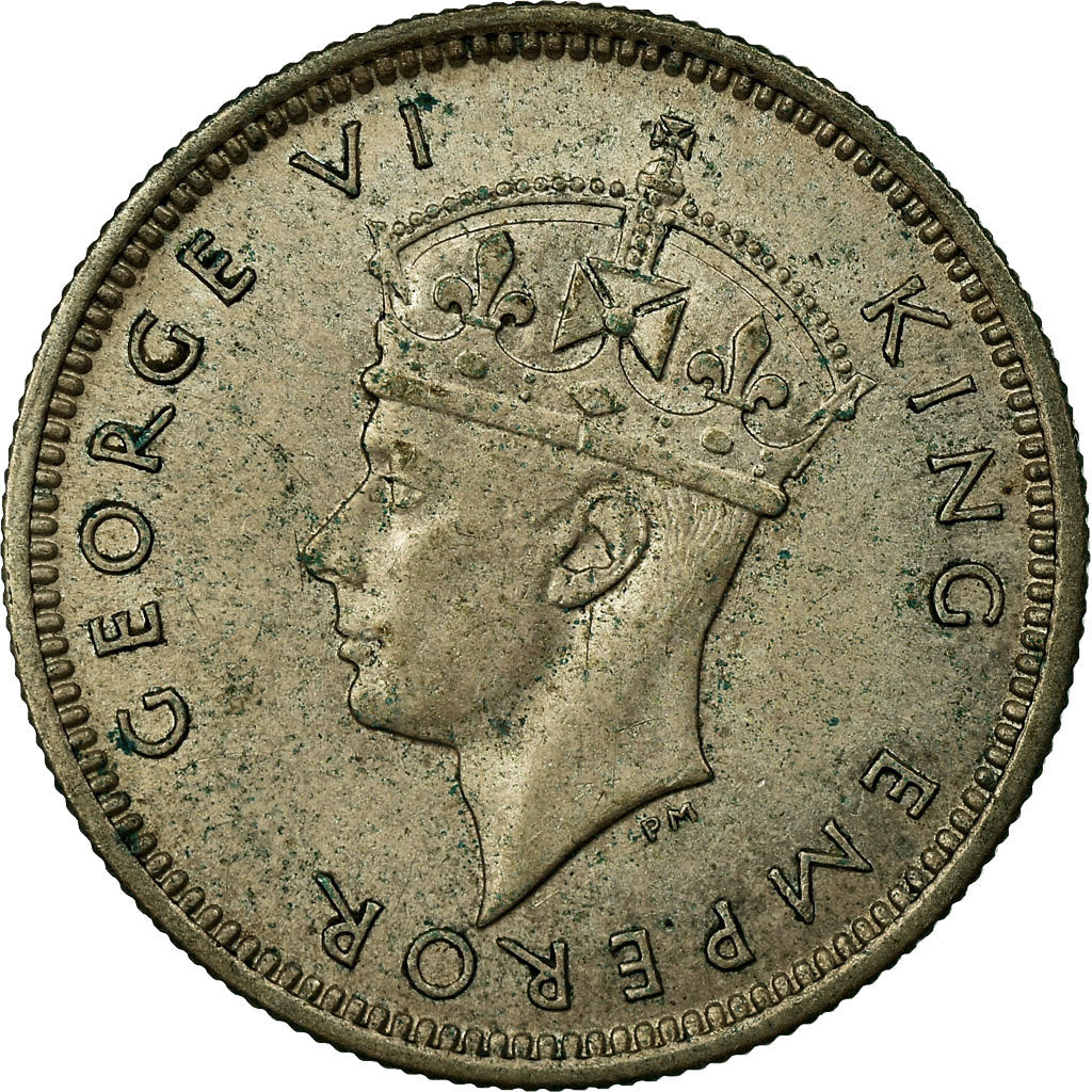 Moneda, Fiji, George VI, Sixpence, 1940, MBC, Plata, KM:11
