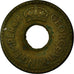 Coin, Fiji, George VI, 1/2 Penny, 1942, VF(30-35), Brass, KM:14A