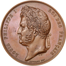 FRANCE, Arts & Culture, Louis Philippe I, Medal, AU(55-58), Bronze, 41, 36.20
