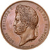 FRANCE, Arts & Culture, Louis Philippe I, Medal, AU(55-58), Bronze, 41, 36.20