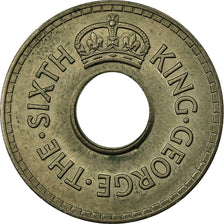 Munten, Fiji, George VI, 1/2 Penny, 1951, ZF, Copper-nickel, KM:16