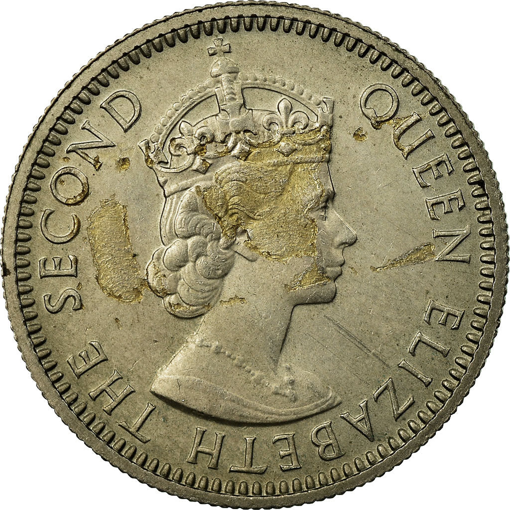 Coin, Fiji, Elizabeth II, Sixpence, 1958, EF(40-45), Copper-nickel, KM:19