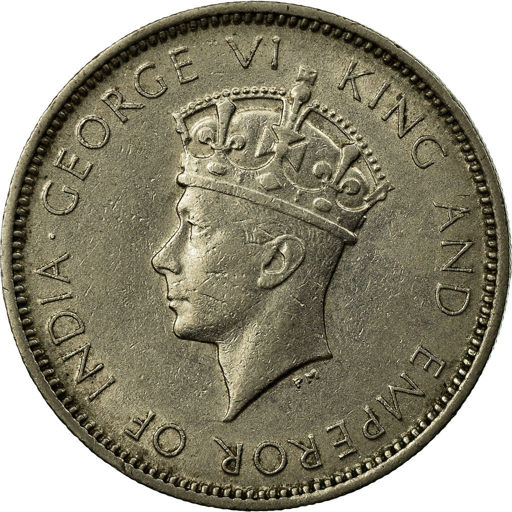 Monnaie, Hong Kong, George VI, 10 Cents, 1937, TTB, Nickel, KM:21
